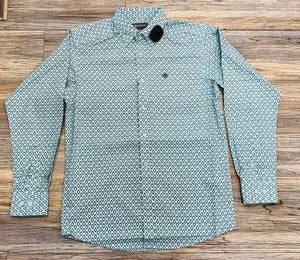 MEN’S ARIAT CANYON LONG SLEEVE MINT SHIRT |10054673