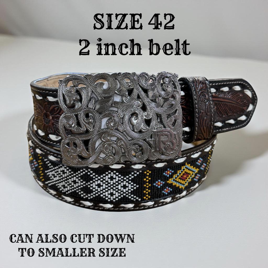 “ Cattleman’s Pride “ | IRON SPUR BELT SIZE 42 2 INCH BELT
