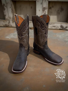 “ Anthony “ | SQUARE TOE BOOTS BROWN LEATHER