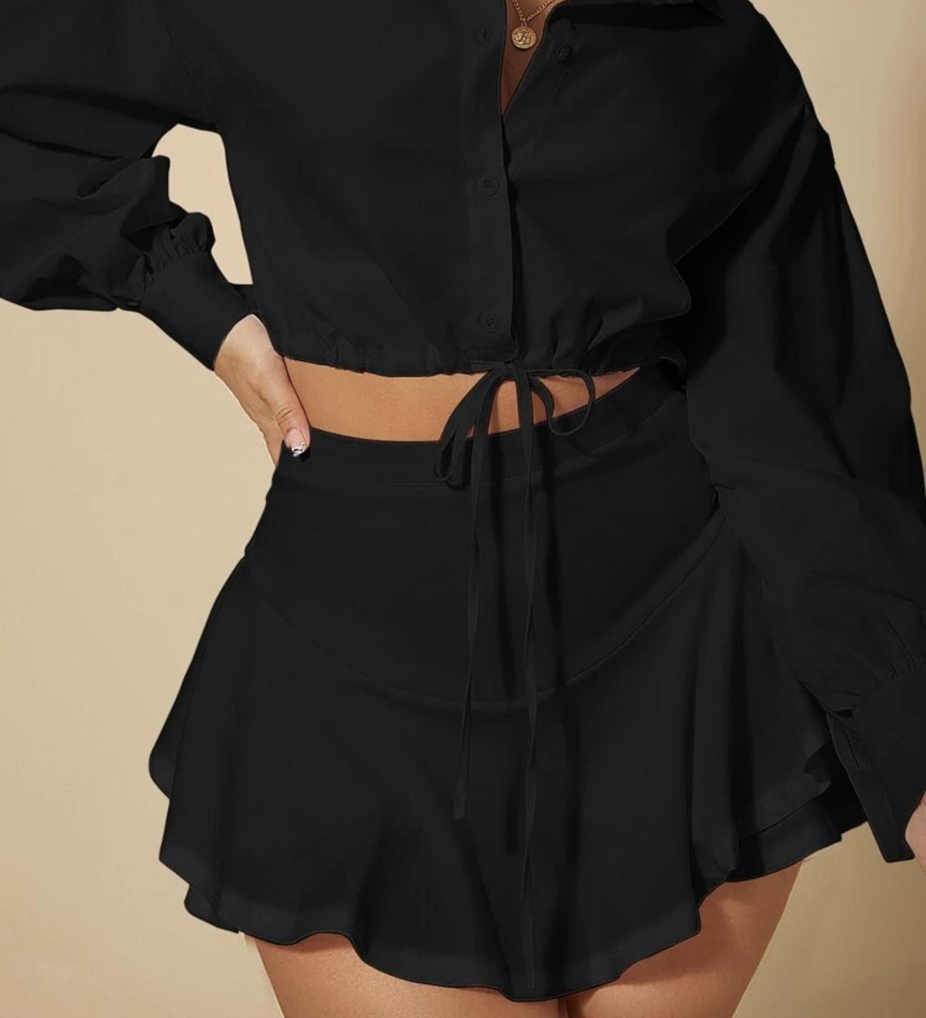 “ARLIN” BLACK SKORT