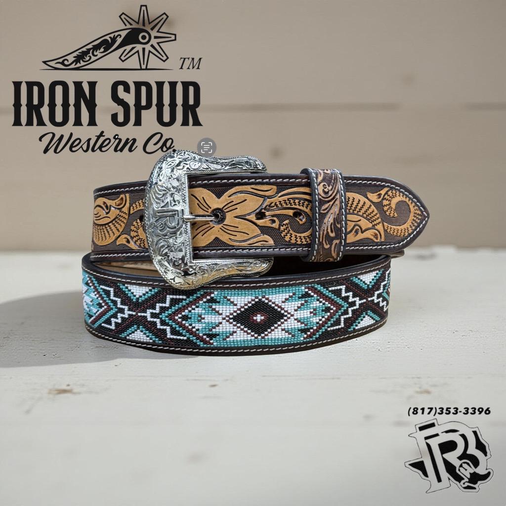 “ SAMUEL “ |2 INCH IRON SPUR ™️ WESTERN BEADED BELT