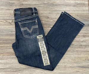 MEN’S ROCK & ROLL  TRADITIONAL REGULAR FIT TAPERED BOOT DARK VINTAGE JEANS | BMHPD06232