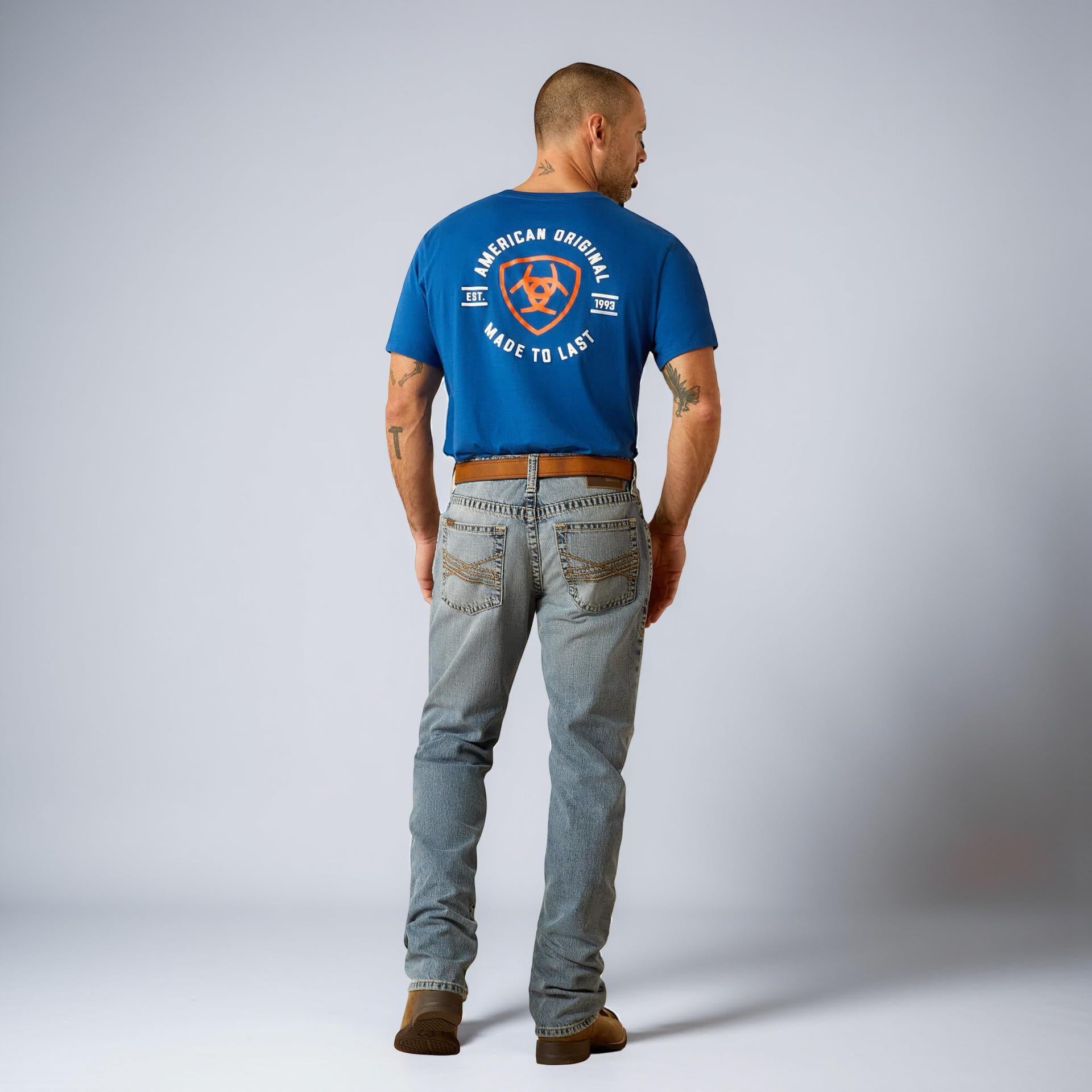 MENS ARIAT M4 RELAXED STRAIGHT LEG WASH:ADRAIN | 10051875. M4