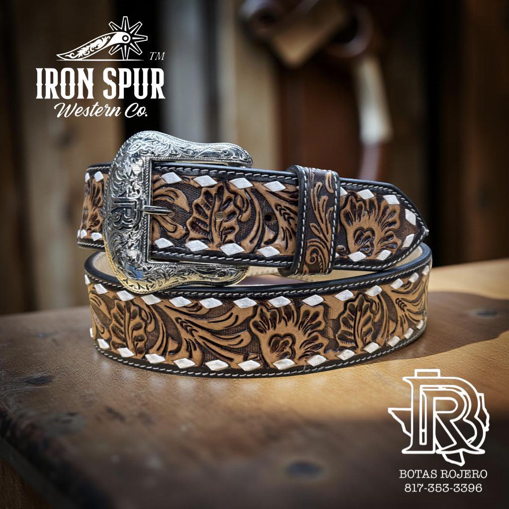“ GARLAND “ | 2 INCH MEN WESTERN TOOLED BELT IRON SPUR ™️