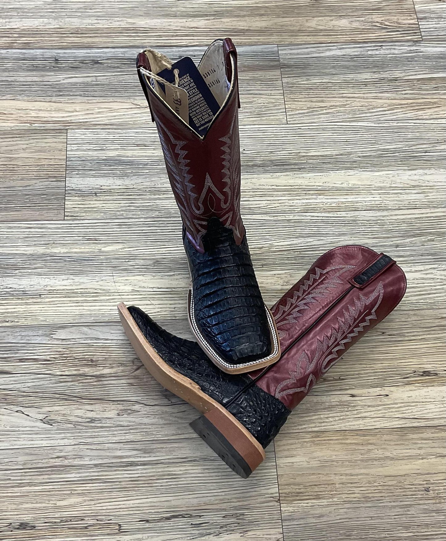 ETHAN’’ MENS ANDERSON BEAN BLACK LUX CAIMAN BOOTS | 338166 – Botas Rojero