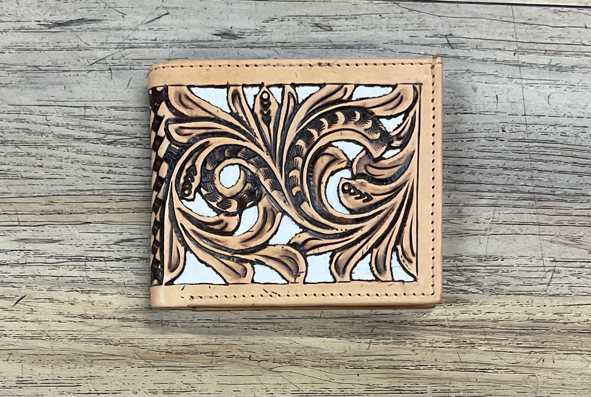 “ MARIO  “ | IRON SPUR WESTERN CO. MEN BI FOLD WESTERN TOOLED LEATHER WALLET