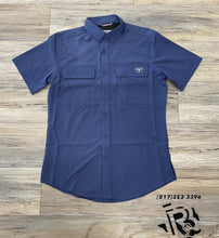 Load image into Gallery viewer, ‘’CESAR ‘’ MENS PLATINE PERFORMANCE BLUE SHIRT |PGS8787