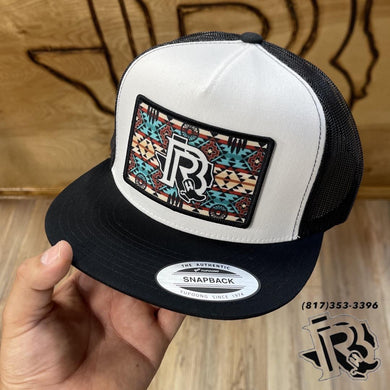 “ Cody “ | WESTERN CAP BY BR AZTEC BLACK/WHITE/BLACK