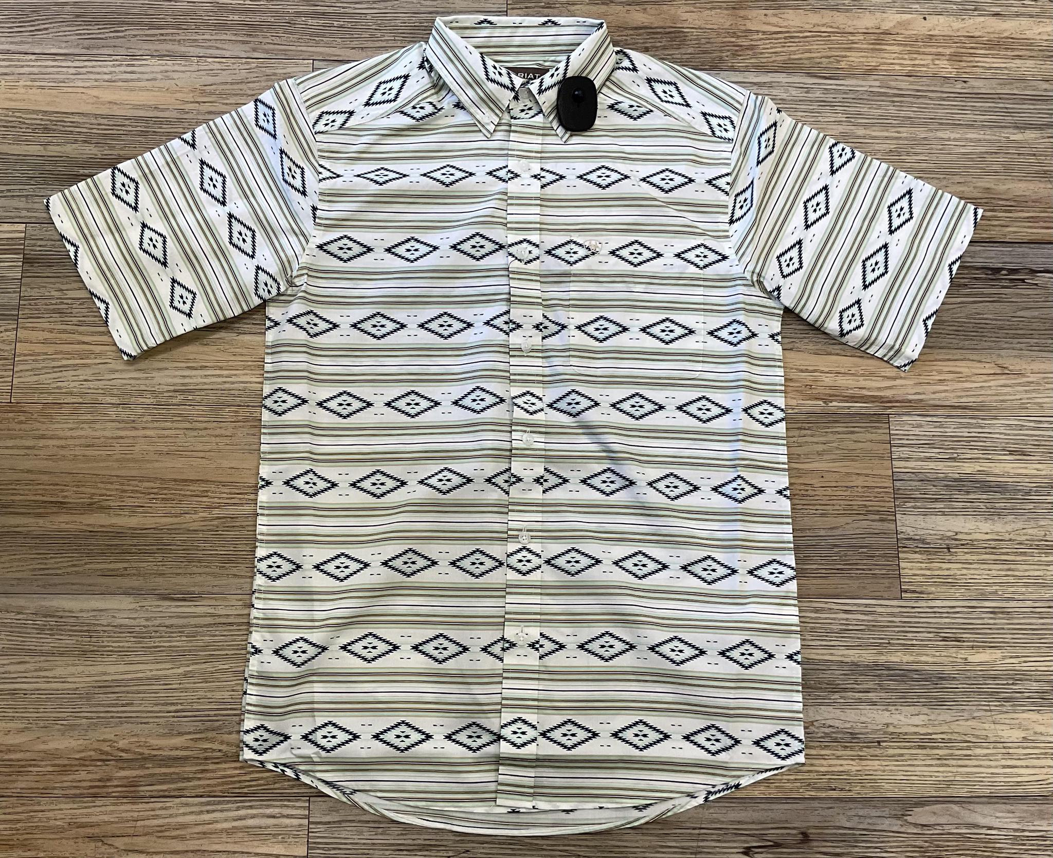MEN’S ARIAT CHRISTOPHER SHORT SLEEVE MINT SHIRT |10054816