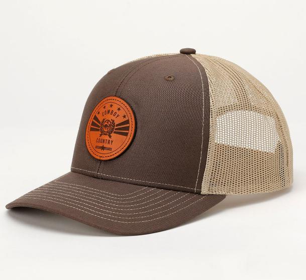 MEN’S CINCH COWBOY COUNTRY BROWN CAP |MCC0800012