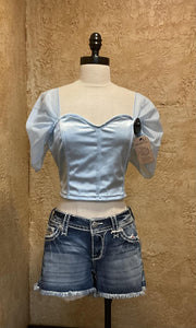 GRIS LIGHT BLUE TOP