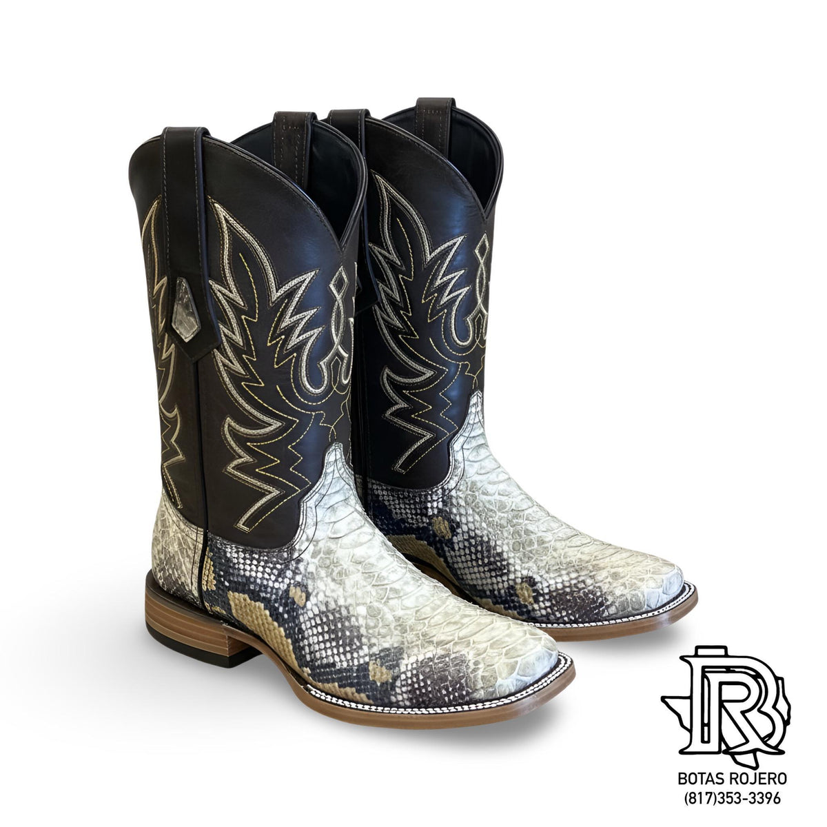 “Edgar” Men’s Manglar Python Western Boots – Botas Rojero