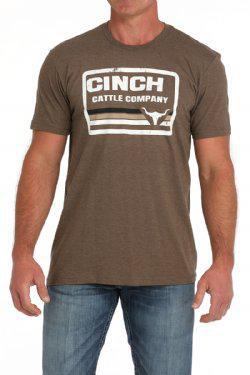 Cinch Men’s cattle company brown t-shirt | MTT1690675