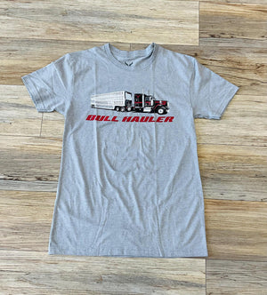 ‘’ JAMES’’ MENS BULL HAULER GREY T-SHIRT