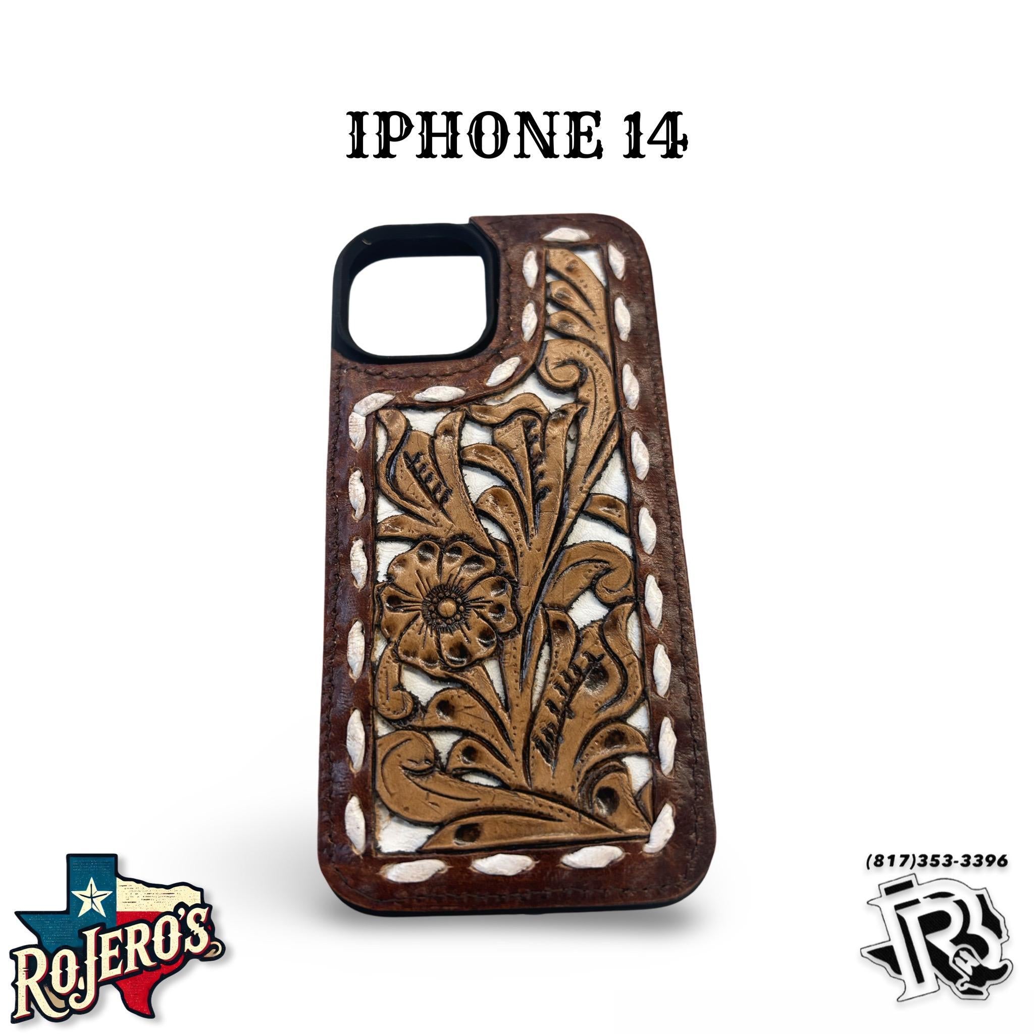 “ GARRETT “ | IPHONE 14 TOOLED LEATHER PHONE CASE