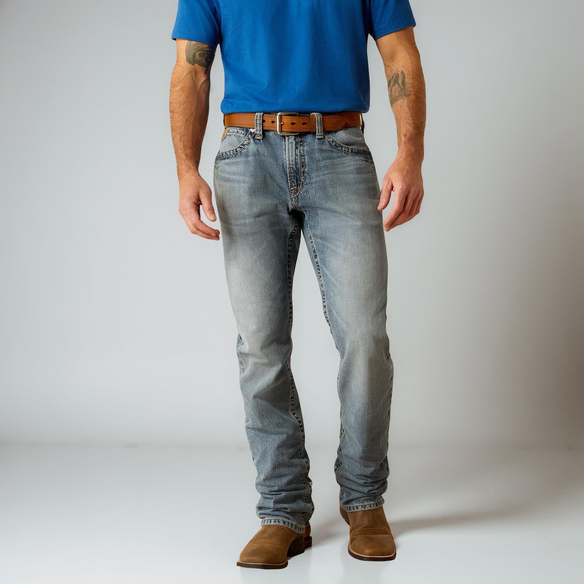 MENS ARIAT M4 RELAXED STRAIGHT LEG WASH:ADRAIN | 10051875. M4