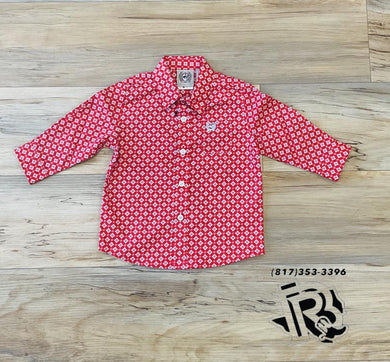 Boys infant red cinch shirt | MTW7062313