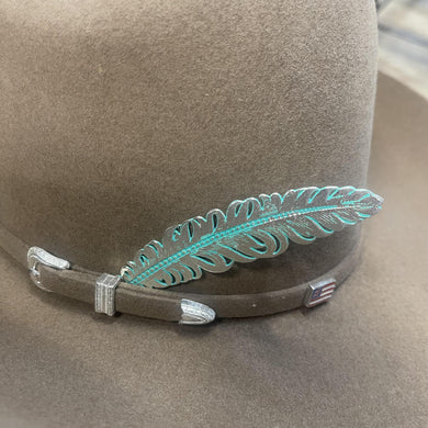 MINT FEATHER FOR COWBOY HAT