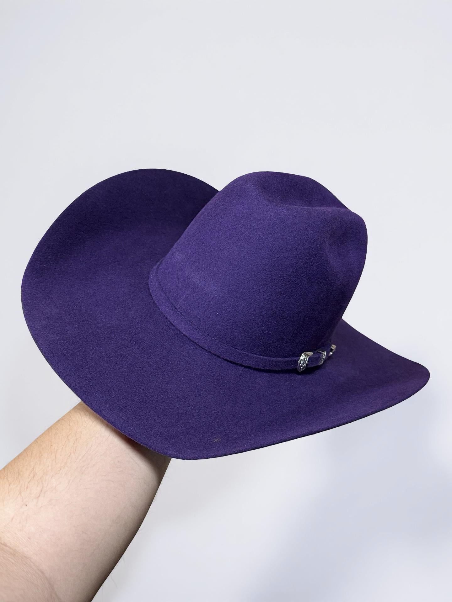 4X PURPLE | IRON SPUR ™️ WOOL HAT CROWN 6” BRIM 4 1/4”