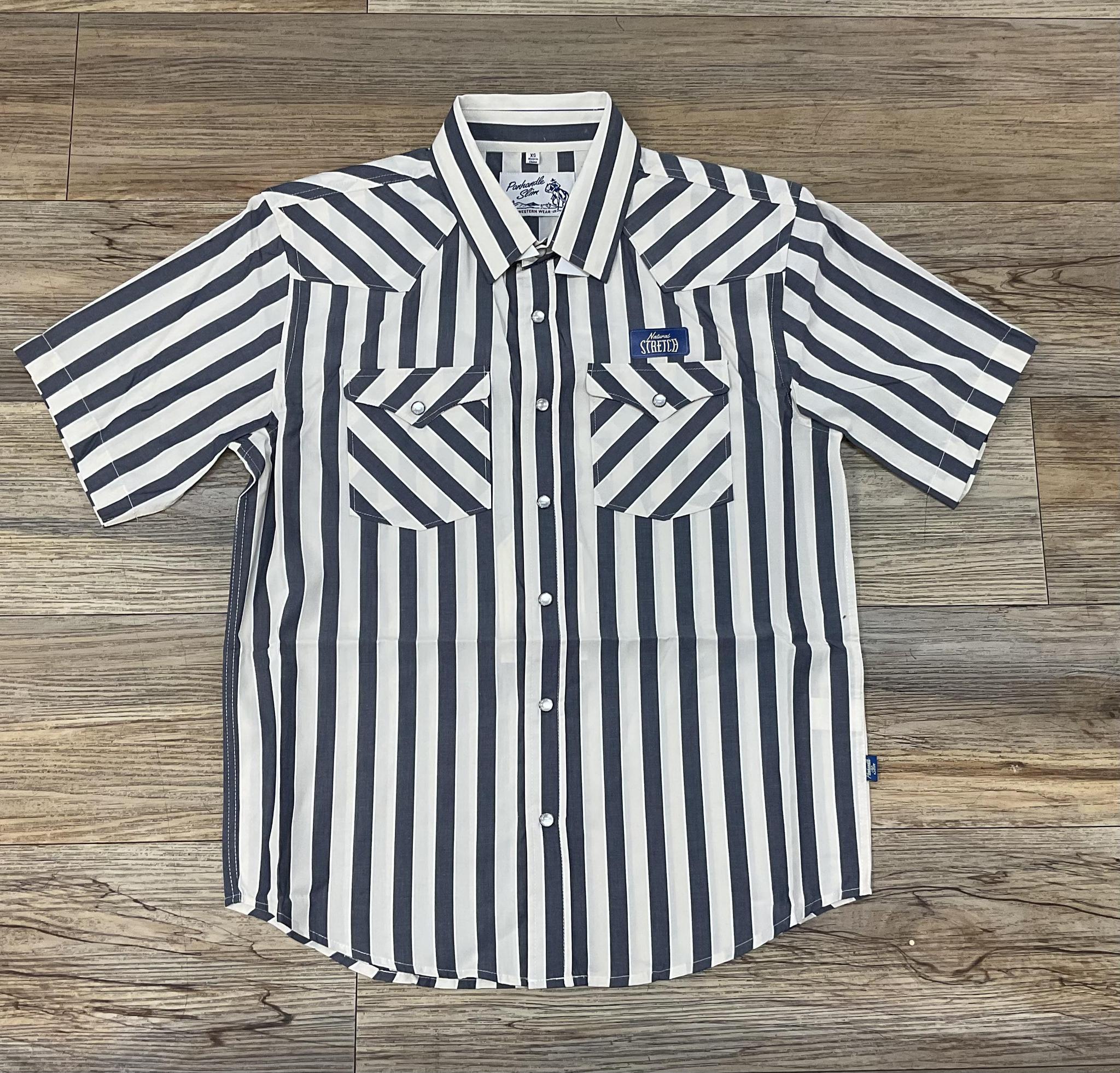 MEN’S PANHANDLE SLIM MODERN SHORT SLEEVE CREAM  SHIRT |PMN3S05743
