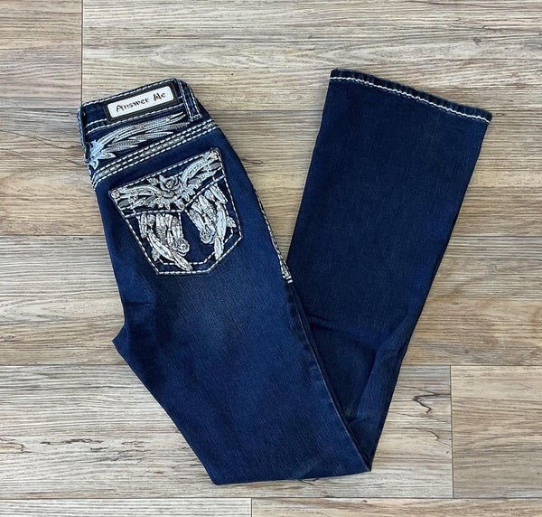 パンツ FORSOMEONE WESTERN BOOTCUT DENIM 48 Wrangler X Women's Lainey Wilson Moonlight Wash Bare Back Pintuck