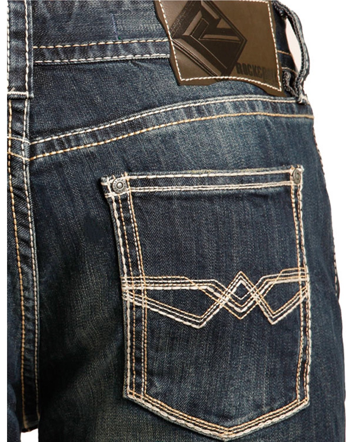 Rock and Roll Cowboy Reflex Pistol Straight Leg Mens Jeans GREEN LABEL