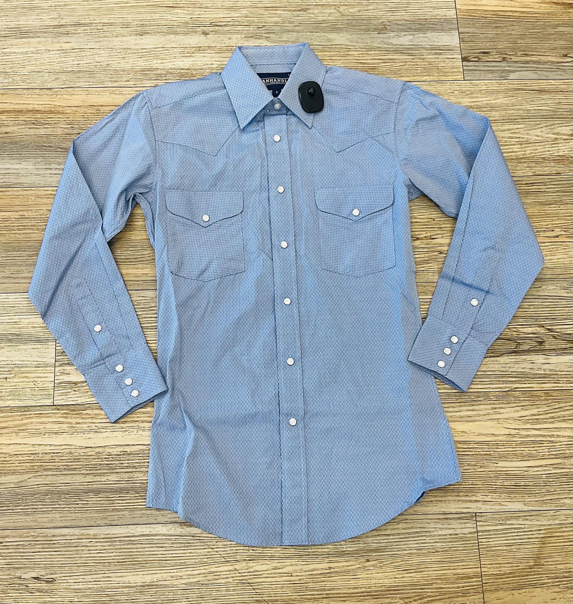 MENS PANHANDLE LONG SLEEVE SKY BLE SHIRT |SMN2S05434