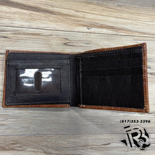 Load image into Gallery viewer, “ Damian  “ | MEN BI FOLD WESTERN TOOLED LEATHER WALLET BEADED