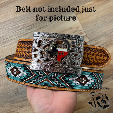 “ TEXAS TOOLED “ | WESTERN SQUARE BUCKLE TOOLED DESIGN