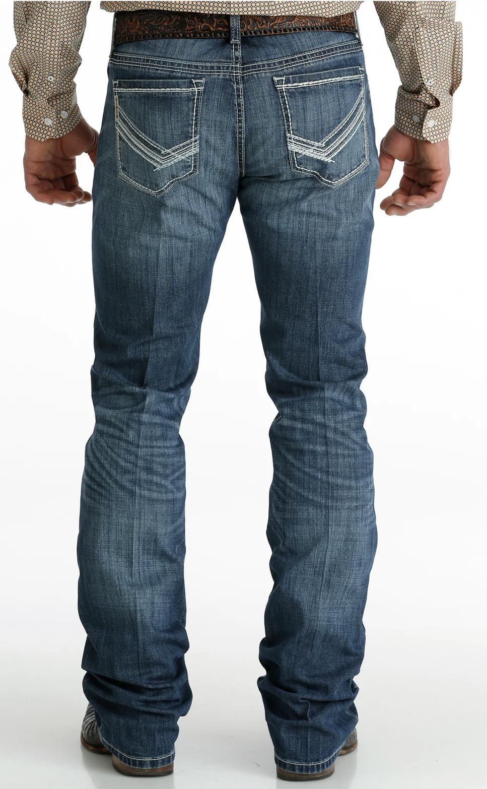 Cinch mens Ian Medium Stonewash Performance Denim Jeans | MB57936001