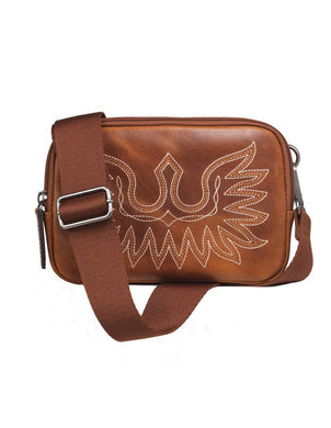 Ariat Western Handbag Womens Casanova Belt Bag Stitch Brown | A770016702