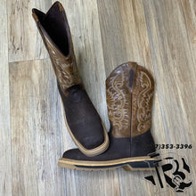 Load image into Gallery viewer, “ JESUS “ | MEN WESTERN BOOTS DARK BROWN SQUARE TOE