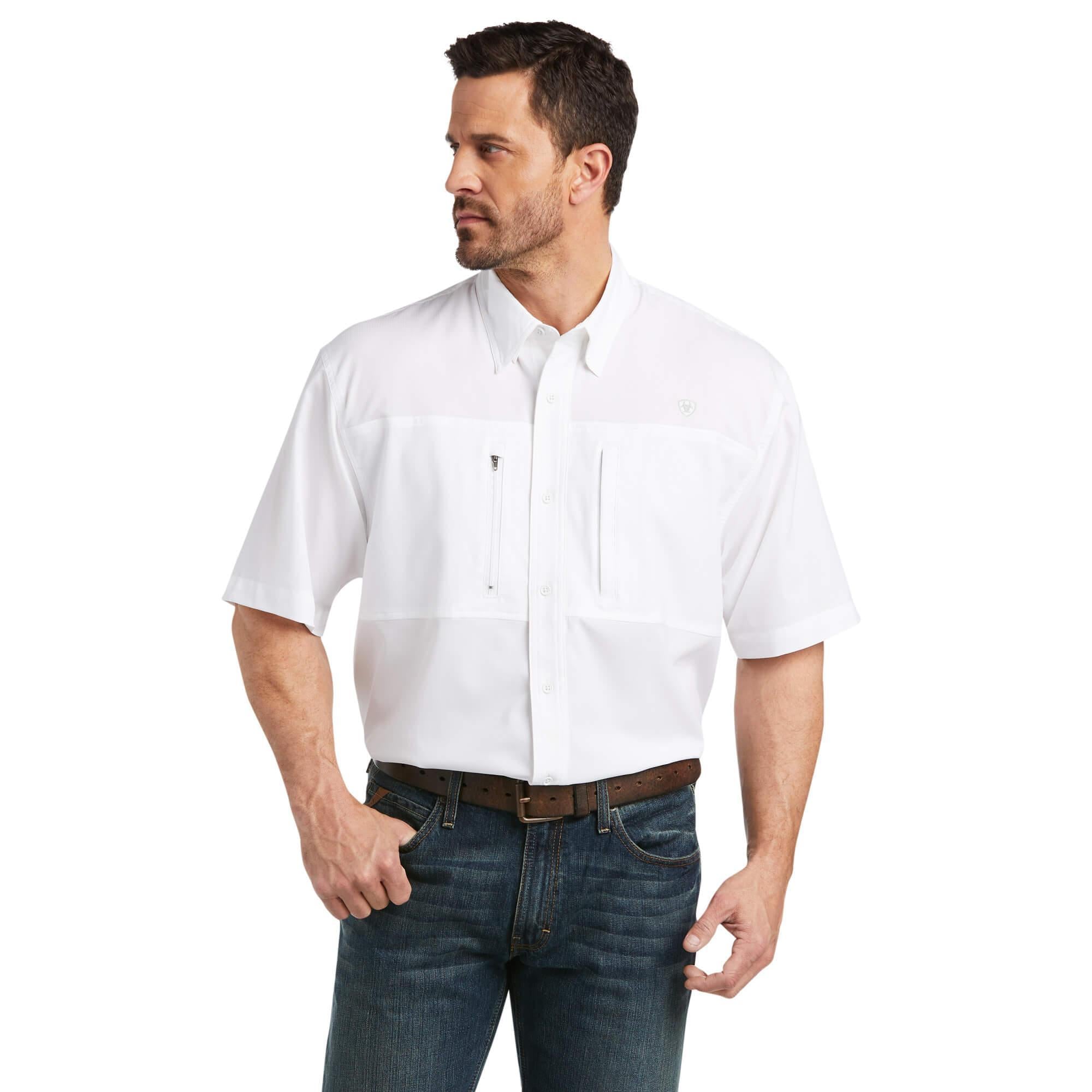 “ EZEKIEL “ | MEN'S ARIAT VENTTEK CLASSIC WHITE FIT SHIRT 10034962