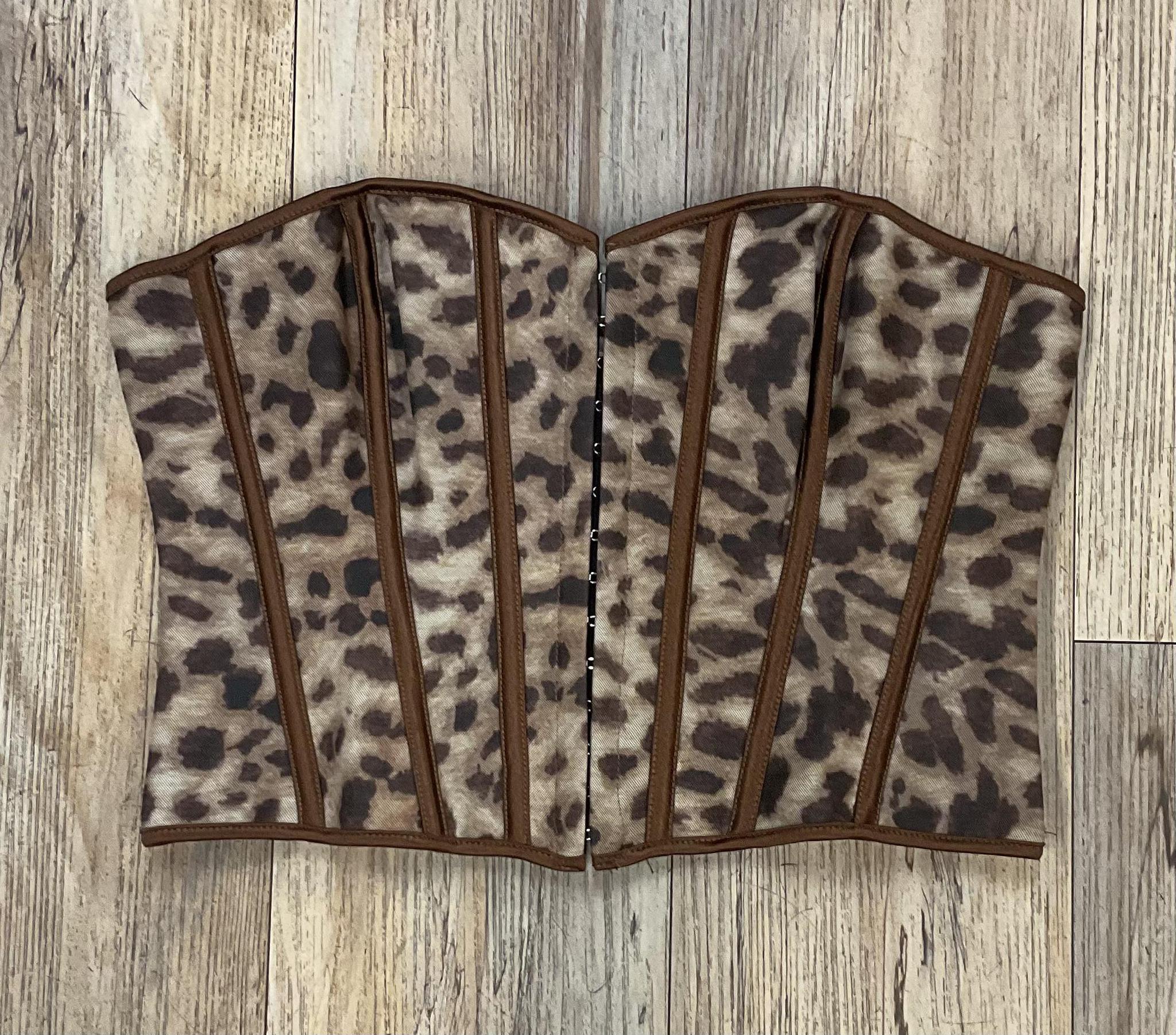 ‘’WENDYY ’’ LEOPARD CORSET