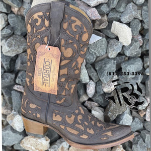 “ STEPHANIE “ | WOMEN WESTERN BOOTS BROWN CORRAL E1302