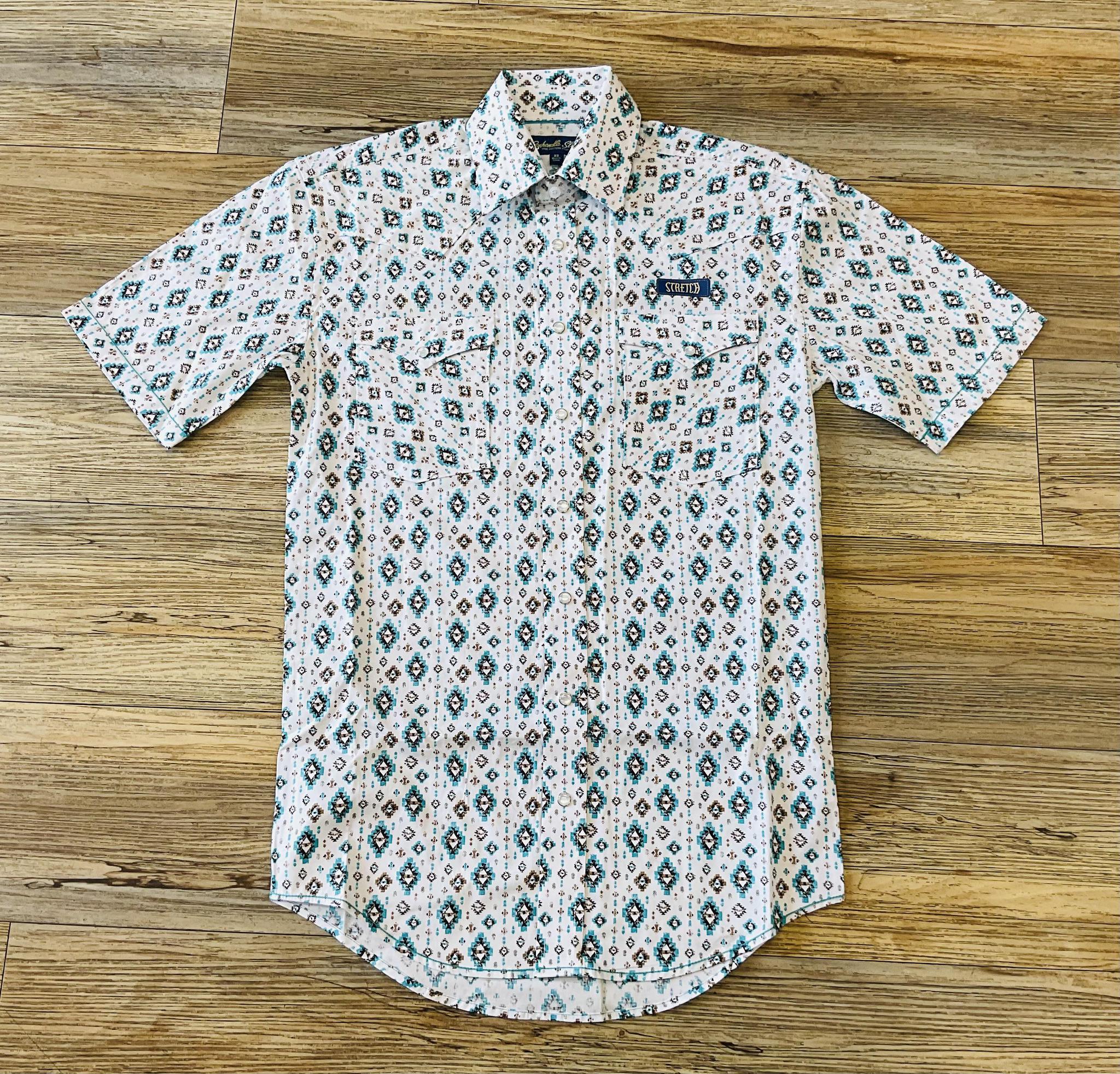MEN’S PANHANDLE SLIM SHORT SLEEVE TURQUOISE SHIRT | RMN3S05682