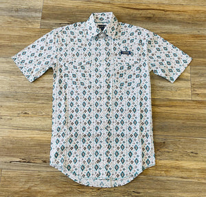 MEN’S PANHANDLE SLIM SHORT SLEEVE TURQUOISE SHIRT | RMN3S05682