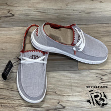 Load image into Gallery viewer, “ WENDY “ | WOMEN HEY DUDE STRETCH SLIP ON SHOE LIGHT GREY 121413324