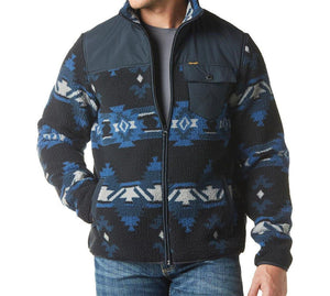 Wrangler Men's Ensign Blue Sherpa with Zipper| 112336448 – Botas