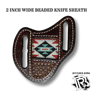 “ GIO “ | KNIFE SHEATH BEADED 2 INCH WIDE