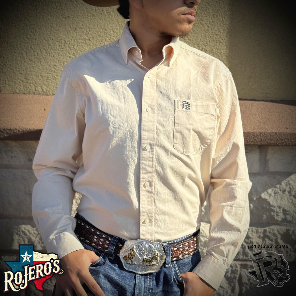 “ Eddy “ | ( Buckskin ) MEN WESTERN LONG SLEEVE BUTTON UP SHIRT IRON SPUR ™️