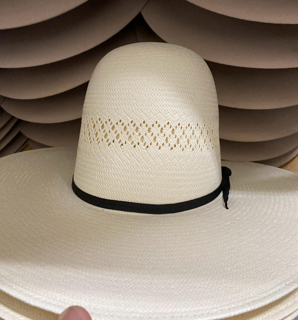 “ WAGON TRAIL “ | IRON SPUR ™️ WESTERN OPEN STRAW HAT IVORY