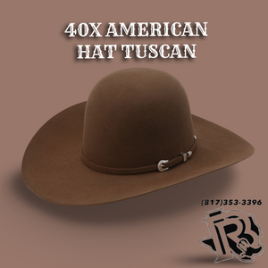 40x Pecan Pecan Felt Cowboy Hat American Hat Company Pecan 7x