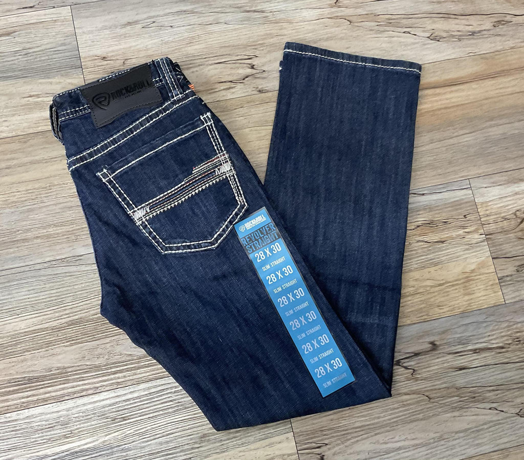 ROCK & ROLL STRAIGHT RAISED DENIM DARK VINTAGE | BM1RD02485 BLUE LABEL
