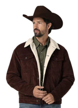 Load image into Gallery viewer, WRANGLER CORDUROY JACKET SHERPA LINED - MENS JACKET -| 112335724