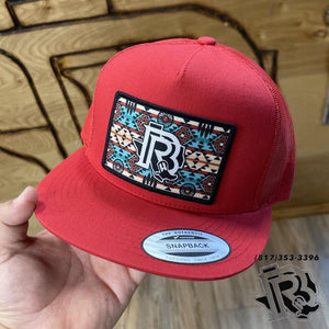 “ Cody “ | WESTERN CAP BY BR AZTEC RED/RED