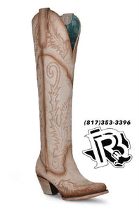 Women's Corral  Bone embroidery boots | A4403