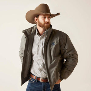ARIAT MENS 10046711 TEAM INSULATED JACKET JETTY GREY | 10046711