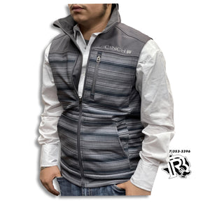 “ August “ | CINCH MEN WESTERN VEST GREY MWV1563002