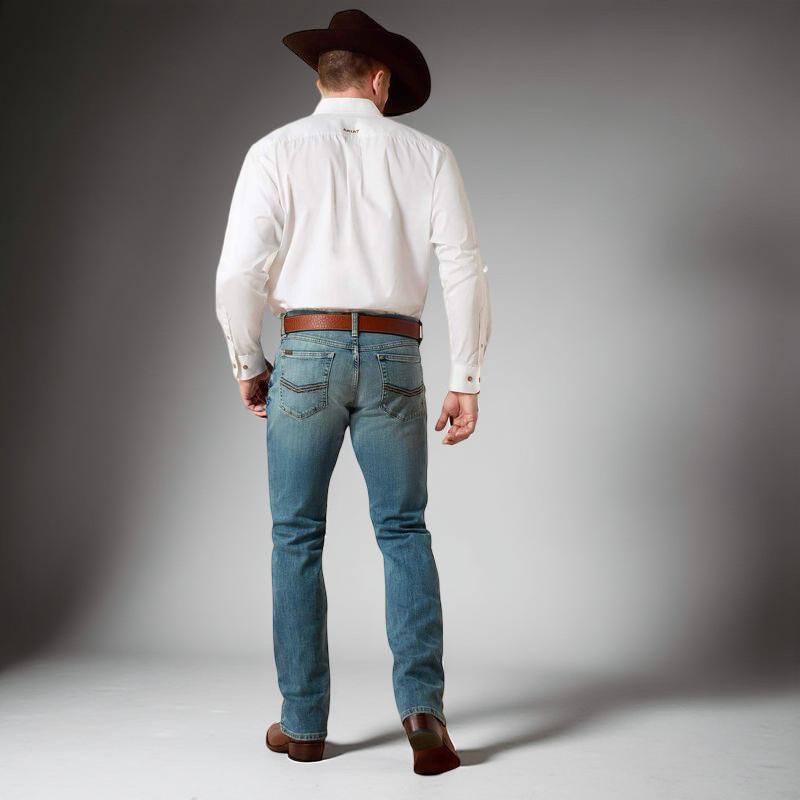 Mens Ariat M4 Low Rise Stretch Legacy Stackable Straight Leg Jean |10029009 M4